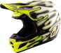Troy Lee Designs SE5 Composite MIPS Overspray Neon Motocrosshelm - Wit, Neon, Zwart