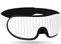 Heble® Luxe Slaapmasker - 100% Verduisterend - 3D Ademend Traagschuim - Wit
