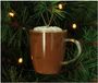 HD Collection Kersten b.v. HD Collection glazen kerst ornament chocolademelk 7cm bruin