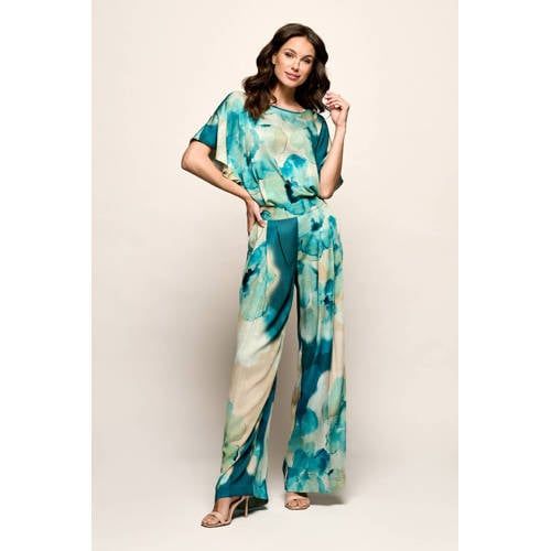 Mart Visser Abigail Print Top Blauw Maxi