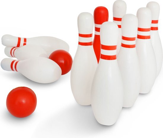 BS® Bowling - Hout - Rood & Wit