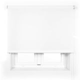 Blindecor Transparant premium rolgordijn op maat | wit | 115 x 165 cm