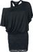 Black Premium by EMP Zwarte jurk in dubbellaagse look met kant - Dames - S