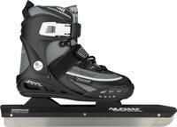 Nijdam Norenschaats Junior Verstelbaar - Semi-Softboot - Alu Buis - Zwart/Antraciet - Maat 34-37