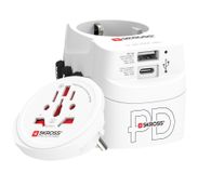 Skross Adapter Pro Light - Wit - 2 USB - 1750W