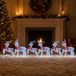 VidaXL Kerst rendier 6 st 80 led's blauw 43 x 19 x 65 cm