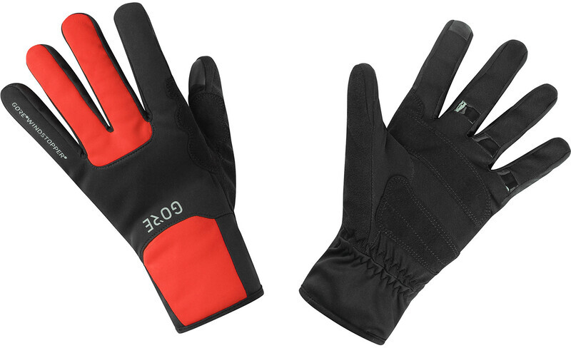 Gore Wear M Gore Windstopper Thermo Handschoenen, zwart/rood