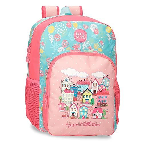 Roll Road My Little Town School Backpack - Pink - 30 x 40 x 13 cm