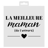 Aladine - Beste Maman sjabloon 19 x 19 cm