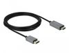 Delock 85930 Câble DisplayPort vers HDMI 3 m Noir, Gris