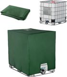 Famanu - Afdekzeil voor IBC tank 1000L uv-bescherming stofdicht regenwatervanger groen