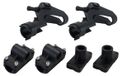 Set de 2 supports de canne en plastique réglables pour bateau et canoë