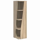 vidaXL Hoekkast 27,5x27x102cm Bewerkt Hout Sonoma Eik