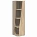 vidaXL Hoekkast 27,5x27x102cm Bewerkt Hout Sonoma Eik