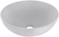 Differnz Slim lavabo - Ø 29 cm - céramique - aspect béton - gris clair