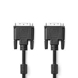 Nedis CCGL32001BK20 Câble DVI-D 2 m Noir