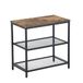 FurnitureR 3-laags keukenrek, bureau-opberg-organizer, staand kruidenrek voor werkblad, keuken, woonkamer, badkamer, industrieel design, vintage bruin