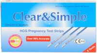 Clear & Simple Clear and Simple Zwangerschapstest Tesstrips 3st