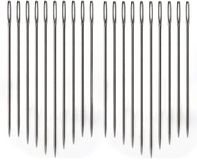 Merkloos Stopnaalden/borduurnaalden - 30x stuks - 55 - 60 - 65 mm - Metaal - Zilver