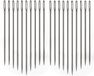 Merkloos Stopnaalden/borduurnaalden - 30x stuks - 55 - 60 - 65 mm - Metaal - Zilver