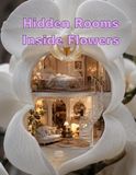 Hidden Rooms Inside Flowers: A Dreamlike Miniature Dollhouse Fantasy World