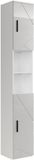 Vicco Irma Hoge kast – 30 x 190 cm met 2 deuren Wit/wit hoogglans