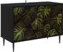 vidaXL TV-meubel ELBURG 69 x 33 x 50,5 cm Zwart eiken Bewerkt hout