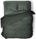 Eleganzzz Dekbedovertrek Teddy Pluche - Bottle Green - 240x220cm