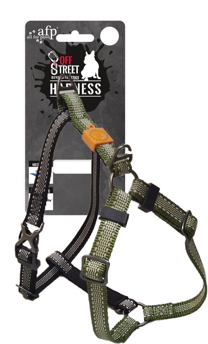 AFP Off Street Dog Non-pull Harness Olive Green L