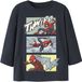 NAME IT NMMJARL SPIDER LS NREG TOP NOOS MAR Jongens Lange mouwen shirts