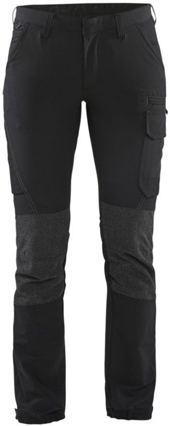 Blåkläder Dames Service werkbroek 4-weg stretch 7122-1645 - Zwart/Donkergrijs - C48
