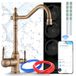 Ari Système de filtration d'eau à osmose inverse, Wi-Fi, 120 litres par heure, robinet en laiton, cartouche en céramique, rotatif à 360 degrés, aérateur rétro