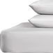 Highams Luxe Hotelstijl Hoeslaken Polycotton Gemakkelijk Onderhoud Beddengoed, Zilver Grijs - Eenpersoons
