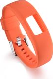 By Qubix - Siliconen sportbandje - Oranje - Geschikt voor Garmin Vivofit 4