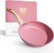 Merkloos Antiaanbaklaag 28 cm roze koekenpan - inductie - geschikt voor alle warmtebronnen