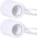 Funny Fashion Tule stof op rol - 2x - wit - 7.5cm x 20meter - Organza/mesh decoratie stoffen