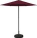 vidaXL Tuinparasol Bordeauxrood Polyester Stokparasol Staal 226 x 226 x 228 cm