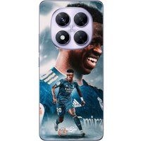 Maniacase Beschermkap Xiaomi Redmi Note 14 Pro 5G Vinicius JR Real Madrid Blauw Behang