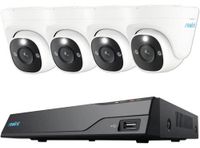 Reolink NVS8-12MD4 Kit de surveillance IP LAN 8 canaux avec 4 caméras 4512 x 2512 pixels