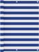 vidaXL Balkonscherm 120x500 cm Oxford Stof Wit en Blauw