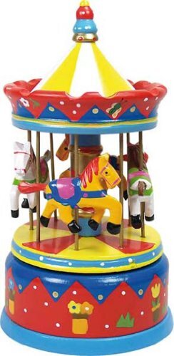 ULYSSE 1097 paarden carrousel, rood