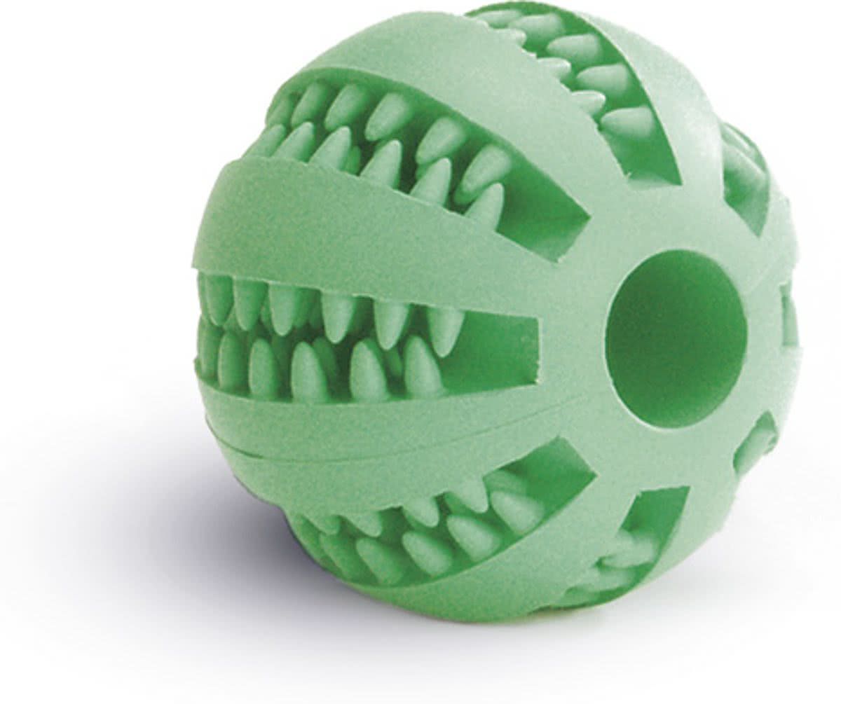 Beeztees Massagebal - Hondenspeelgoed - Rubber - Mint - 7 cm