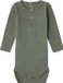 Romper à manches longues Rib Dusty Olive uni 86