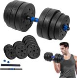 Rebel Active Serie - Bitumine Halter - 20kg - Regelbaar Gewicht - Zwart