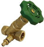 KIRCHHOFF Stopkraan Schuin - 1"BI - Met Aftap