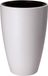 Form Plastic Plantenpot/bloempot Gobi - kunststof - wit - D30 x H48 cm - met binnenpot - rond
