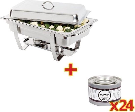 Olympia Chafing Dish Milan x24 brandpasta gel