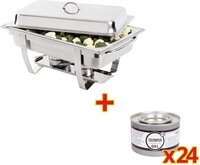 Olympia Milan Chafing Dish - x24 Brandpasta Gel - 5050984271236
