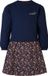 Noppies Kids Girls dress Alpena long sleeve allover print Meisjes Jurk - Black Iris - Maat 92