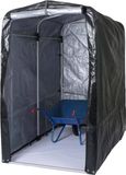 Maison d'appareil HWC-N61, abri de jardin/remise pour outils, aluminium, protection UV, étanche, 201x121x201 cm, couleur anthracite